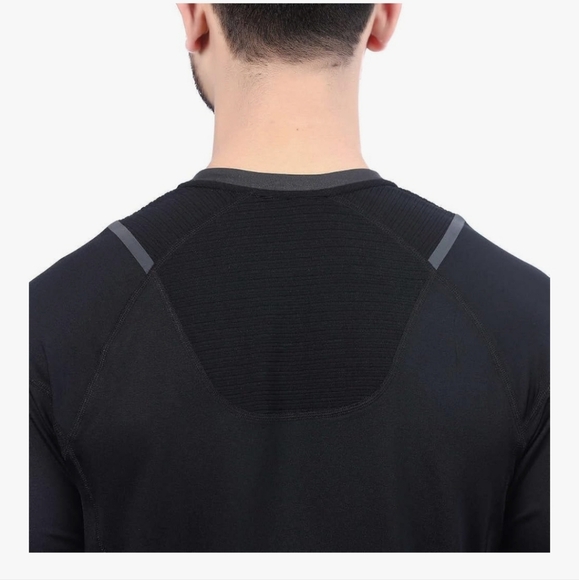 Spyder Men's Athletic Techwear Long Sleeve Black Microfleece Shirt Size Large - Picture 9 of 11